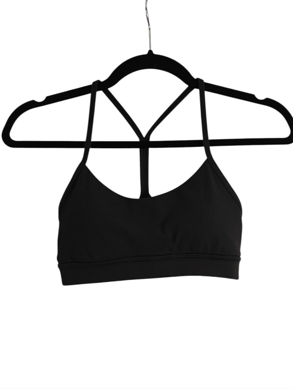 LULULEMON Flow Y Bra Nulu Light Support, B/C Cup in Black Size 4
